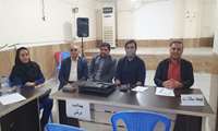 حضور معاونین و کارشناسان شبکه بهداشت و درمان بندرماهشهر در محل برپایی میز خدمت